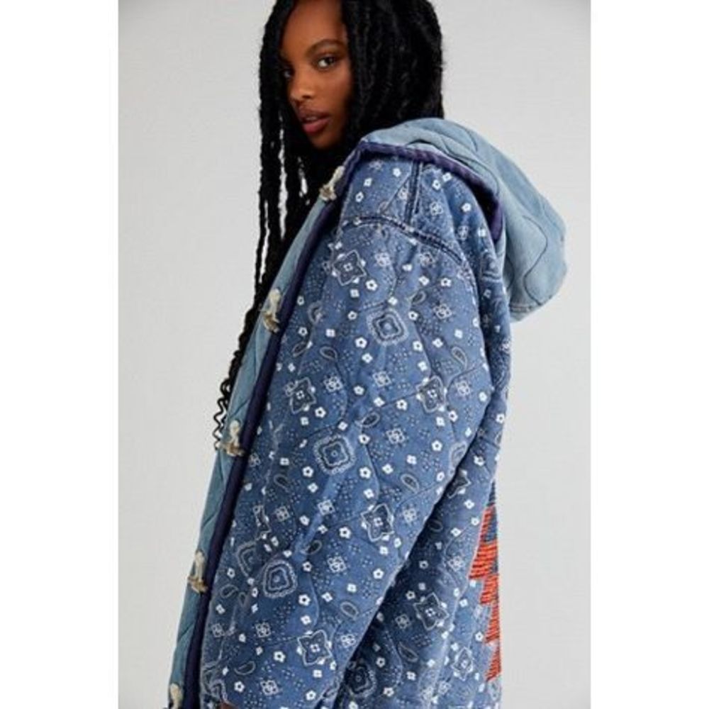 Free People by Dr. Collectors Reversible Denim Windbreaker - Picture 16 of 16